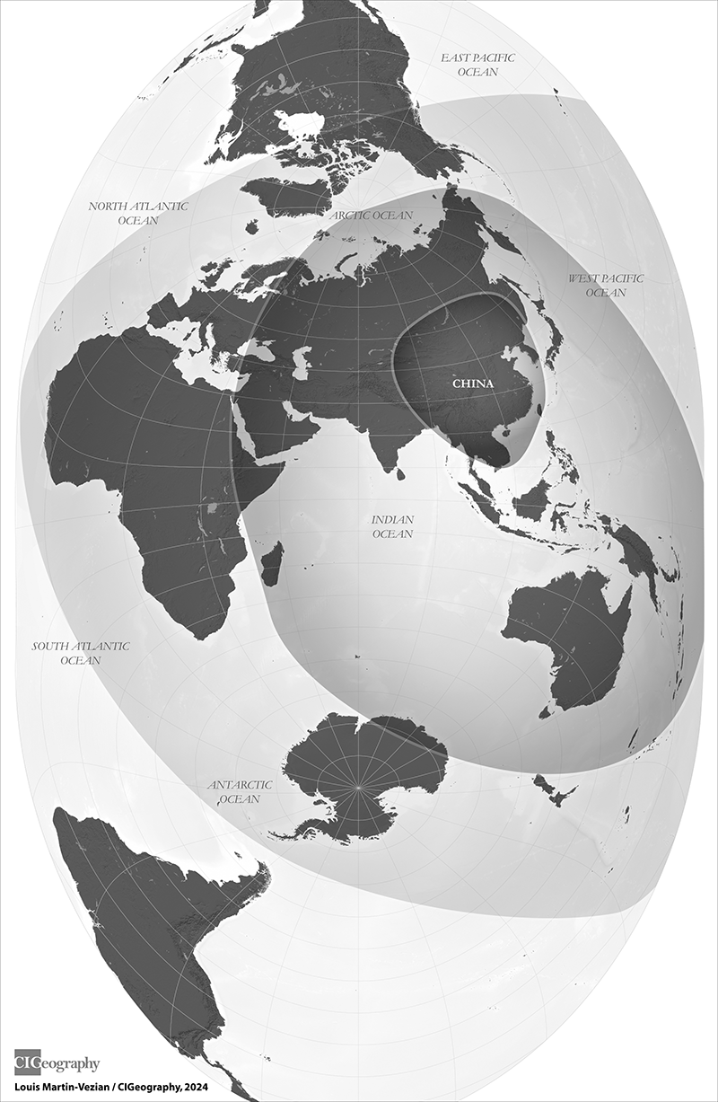 Map of China's strategic space